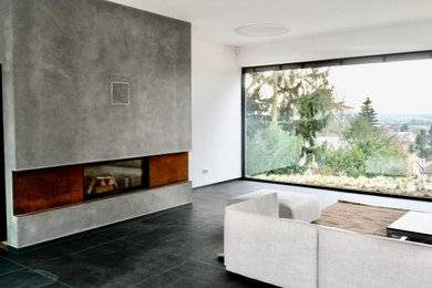 This is an example of a midcentury living room in Stuttgart.
