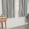 Solid Cotton Blackout Curtain, Grey, 52"x96"