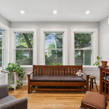 A custom home addition in Portland, Maine