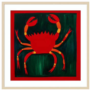 Crab by Cristina Rodriguez Framed Wall Art 33 x 33