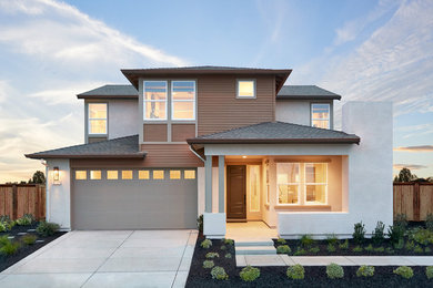 Inspiration for a two-story exterior home remodel in San Francisco