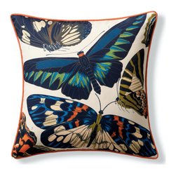 NYBG Butterfly Outdoor Pillow - Decorative Pillows