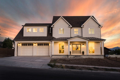 Inspiration for a country exterior home remodel in Salt Lake City