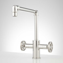 Edison Single-Hole Dual Handle Kitchen Faucet - Kitchen Faucets