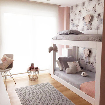 Habitación infantil Clouds Grey-Pink