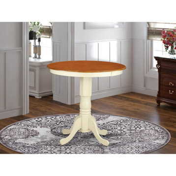 Jackson Counter Height Table In Buttemilk And Cherry Finish