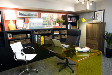 Eclectic home office photo in Kansas City