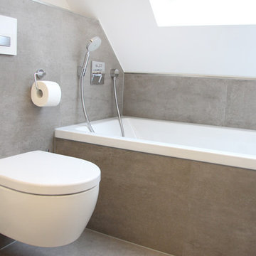 Modernisierung Dachgeschoss Badezimmer im Zentrum von München