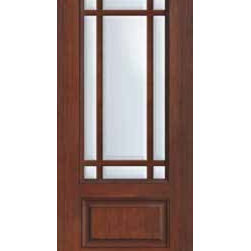 French Single Door 80 Fiberglass Marginal 9 Lite Marginal6466 - Patio Doors