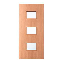 LUX - 3 Rectangle Lite Exterior Door - Windows And Doors