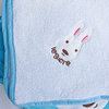 Sugar Rabbit - Blue Throw Blanket Pillow Cushion / Travel Blanket (25.2"-37")