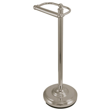 Kingston Brass Freestanding Toilet Paper Holder, Brushed Nickel