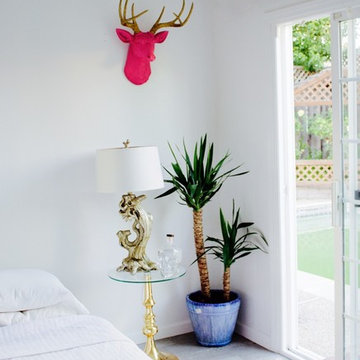 White Faux Taxidermy | Bedroom