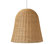Handwoven Wicker Bell Pendant Lamp, Natural, Natural Brown