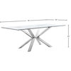 Juno Dining Table, Chrome