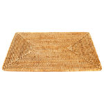 Artifacts Trading Company - Artifacts Rattan Rectangular Placemat, Honey Brown - Our handwoven rattan rectangular placemats offer a great way to both decorate and protect your table. Unlike tablecloths, placemats are easy to clean and can offer a fresh and stylish way to add that perfect touch to your table setting.