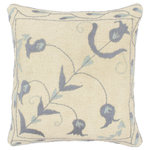 Bareens Designer Rugs - Rustic Levy Kilim Suzani Handmade Pillow - Embellish your home with this timeless casual chic handmade Suzani Embroidered pillow made with gorgeous soft luxurious color pallet and an intricate design. Handmade pattern with beautiful color combination and unique majestic intricate design this handmade pillow is a mesmerizing addition to any d�cor. An intricate design and exquisite coloration make this handmade pillow a standout piece in any decor.