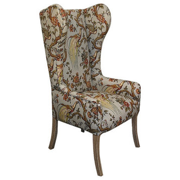 Occasional Wingback Chair Margo in Peacock