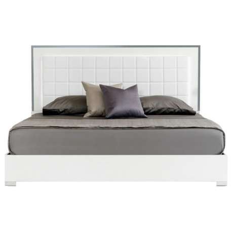 Modrest San Marino Modern White Bed, California King