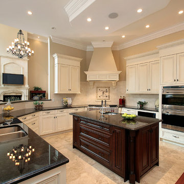Kitchen Remodel Done In A Cherry Mahognay Finish