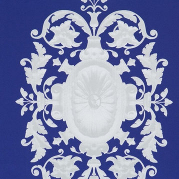 Upscale Blue Wallpaper R1487, Double Roll