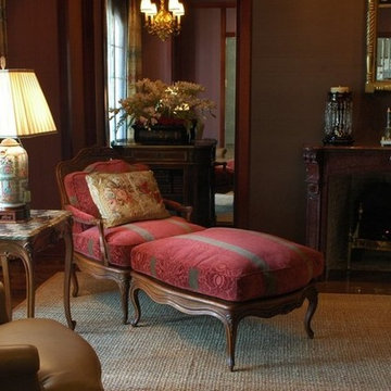 Country French Custom Home 2 Living Room