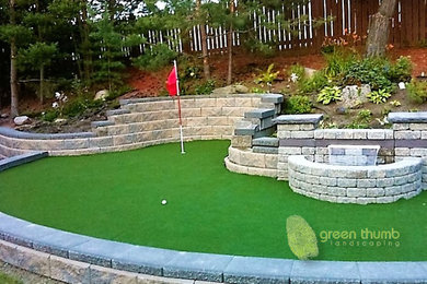 Inspiration for a modern landscaping in Edmonton.