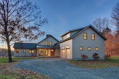 Transitional exterior home idea in Burlington