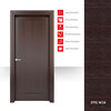 Interior Door Solid Wood Construction (Laminated) Wenge W16, 23 X 80