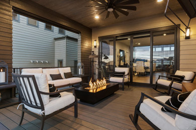 Inspiration for a modern deck remodel in Denver