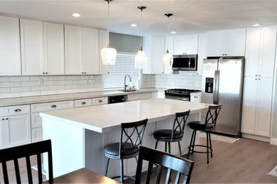 White Modern Kitchen Remodel