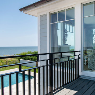 Balcony with ocean view.