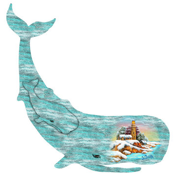 Rustic Humpback Whale Ornament