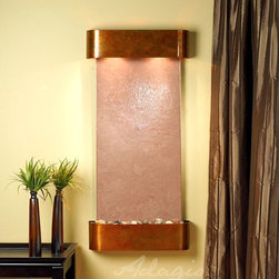 Cascade Springs Indoor Fountain with Rustic Copper and Terra Red Featherstone - Indoor Fountains