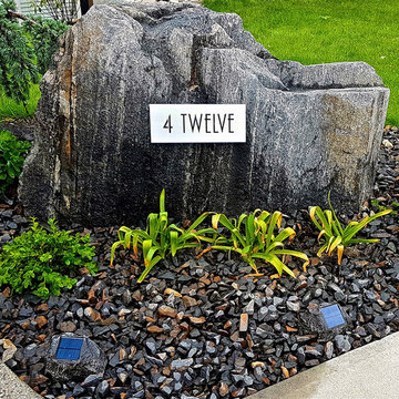 modern house numbers - customer photo