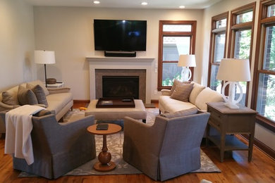 Living room - traditional living room idea in Other