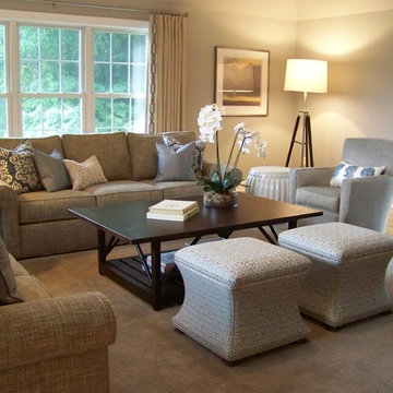 Transitional Family Room