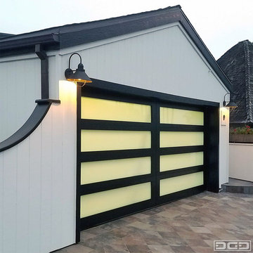 Luxury Fullview Glass Garage Doors Custom-Made to Your Design Specifications in