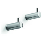 LB Bath Collection - LB Picola Brass Double Towel Hanger Set Of 2, Chrome - Set of 2 Brass Robe Hooks. Polished chrome finish, made of brass. Created to bring everlasting beauty; this stylish Towel Holder / Hook is designed to increase the level of elegance in your bathroom. Designed in Italy.