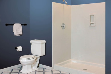 Before and After Shower Remodel