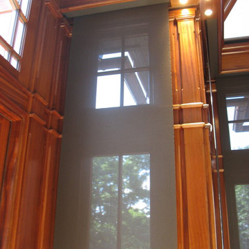 Main Line Conservatory (Fixed Solar Screens & Lutron Motorized Roller Shades)