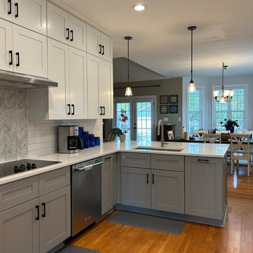 Transitional Kitchen Remodel Done in a Two-Tone Color