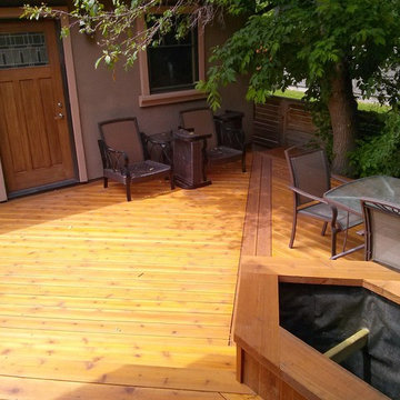 Cozy outdoor deck