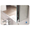 23.38" Nano White Vanity, Medicine Cabinet Tartaro Chrome Faucet