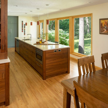 Kitchen and integrated dining area
