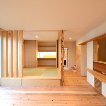 三方原の家（静岡県浜松市）リビング＆タタミスペース
