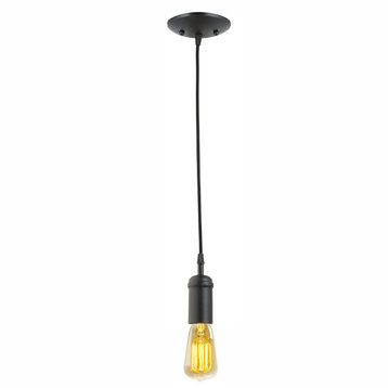 Edison 1-Light Matte Black Mini Pendant