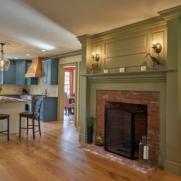 Live Sawn White Oak Floors , Painted Poplar Mouldings
