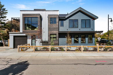 Contemporary exterior home idea in Salt Lake City