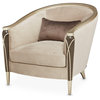 Villa Cherie Velvet Matching Chair - Porcini/Hazelnut